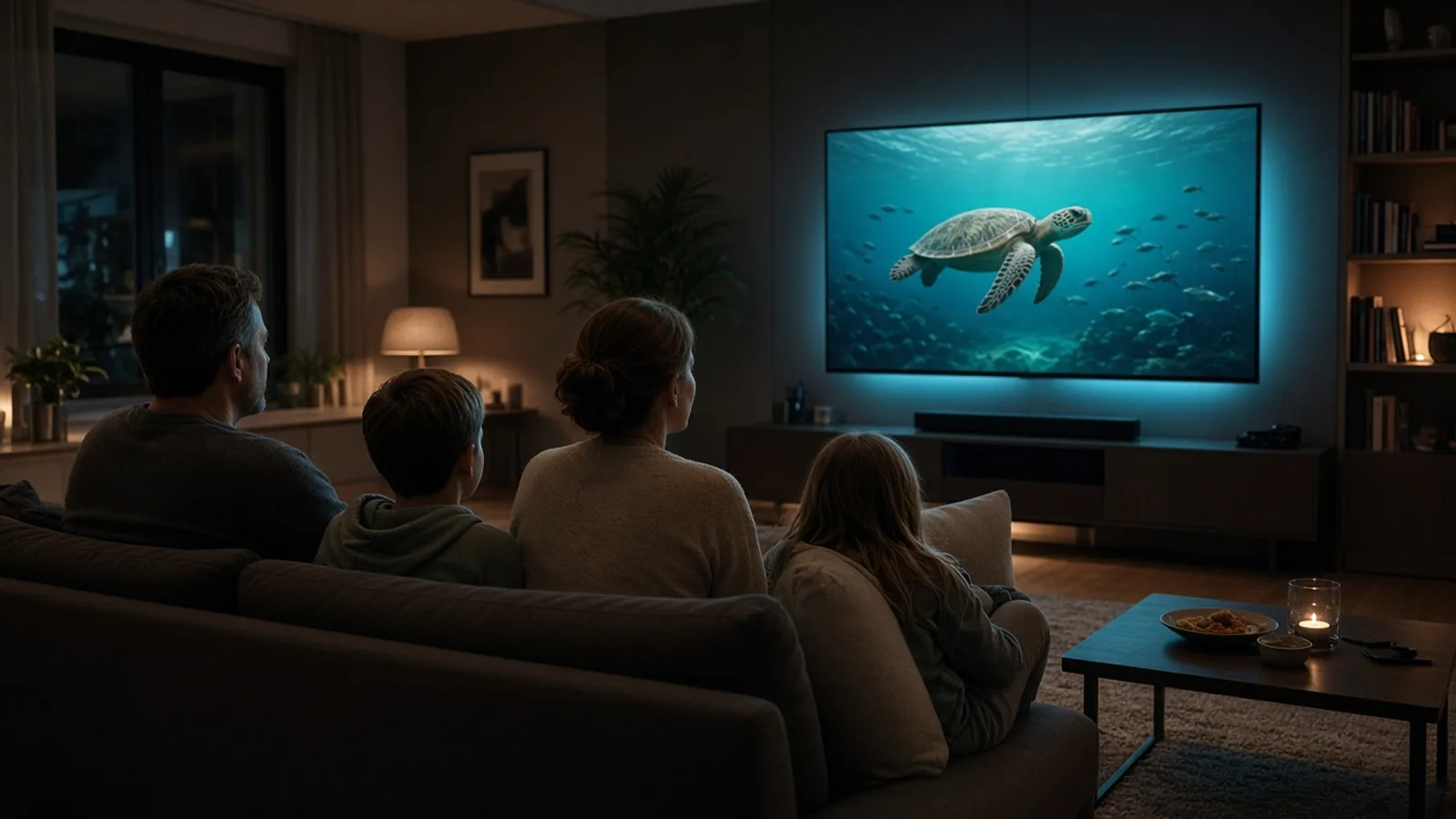 Smart-TV live tv streaming Wohnzimmer
